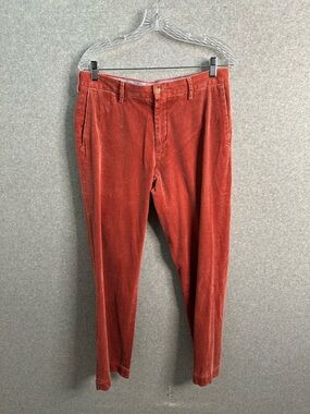 Polo Ralph Lauren Corduroy Pants 32W Wide Wale Classic Fit Nantucket Red